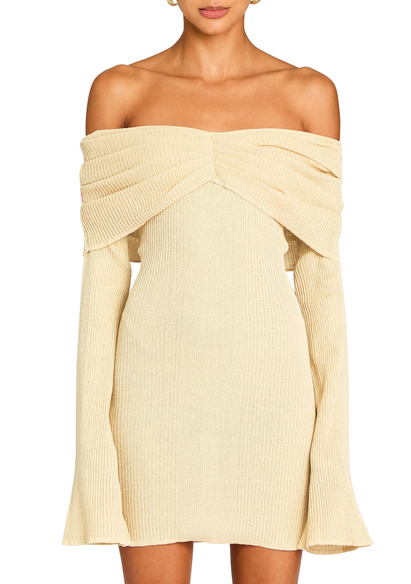 Women | Xen Knit Mini Dress | Pastel Yellow