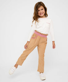 Girls | Edward T-Shirt | Pink/White