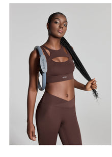 Elegance Cutout Top | Chocolate