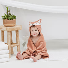 Unisex | Rust Fox Hooded Baby Bath Wrap | Rust