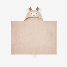 Girls | Fawn Hooded Baby Bath Wrap | Taupe