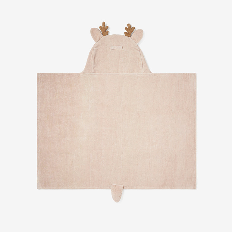 Girls | Fawn Hooded Baby Bath Wrap | Taupe