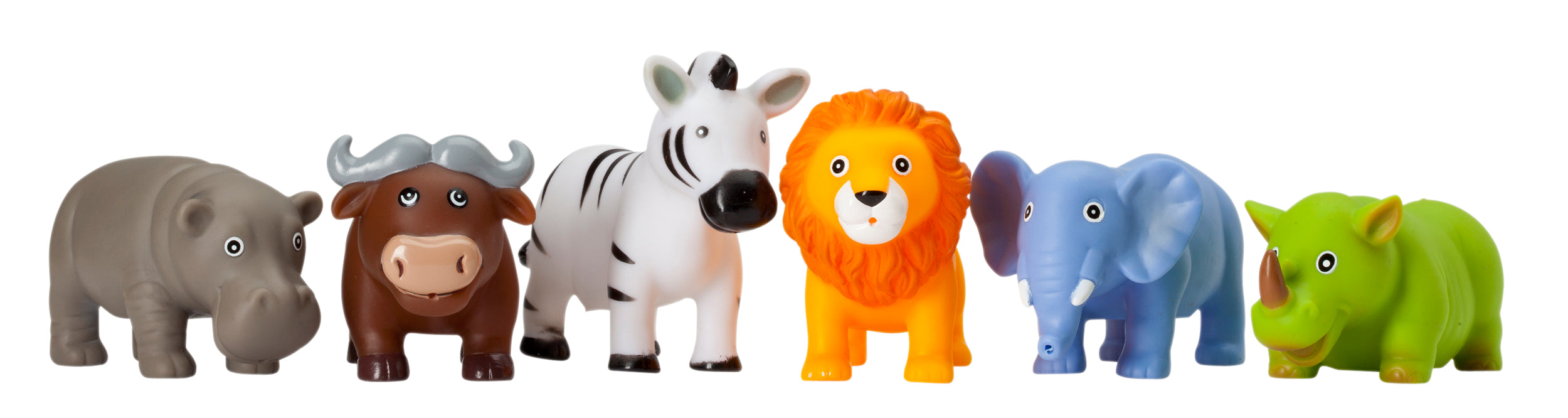 Unisex | Jungle Party Squirtie Baby Bath Toys | Multi