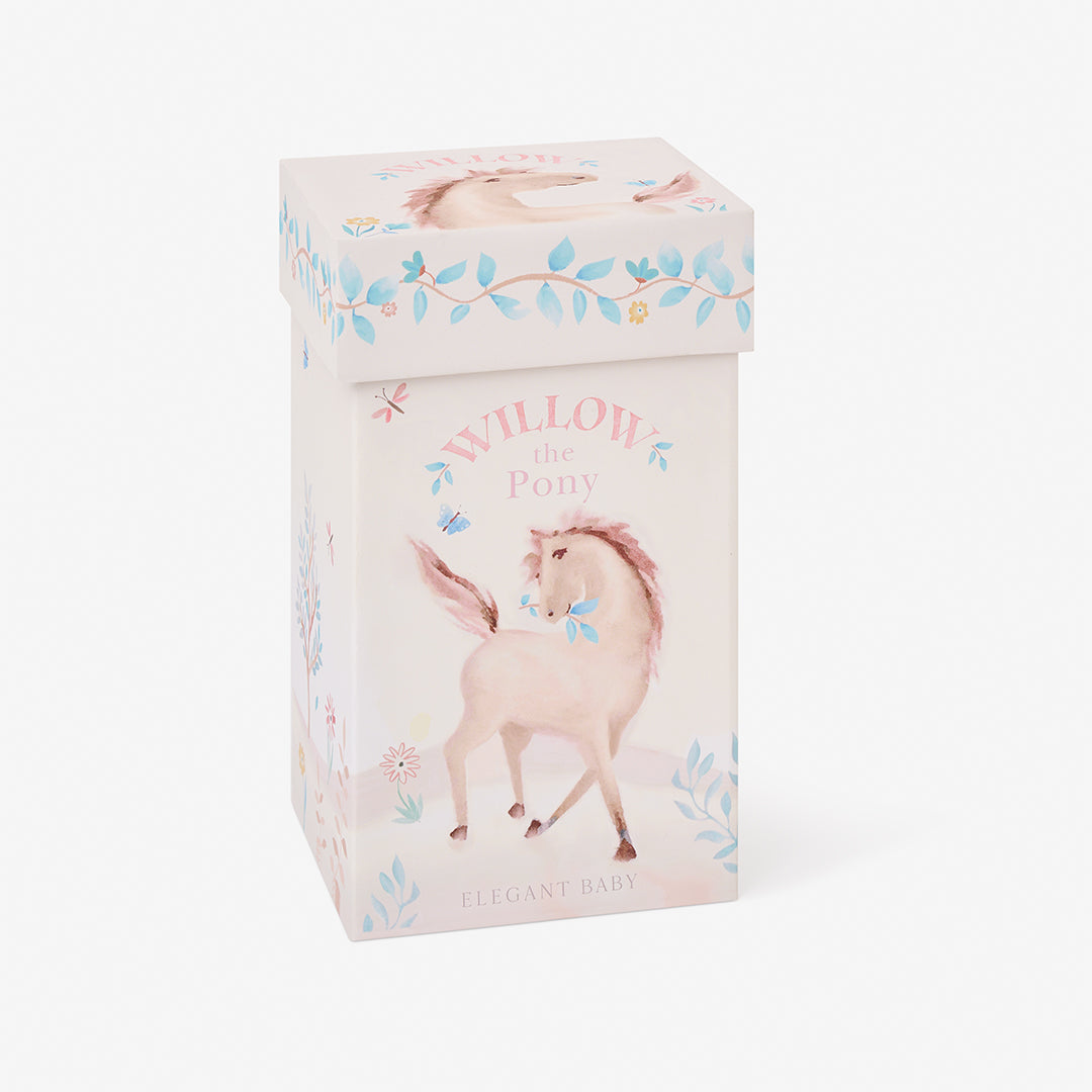 Unisex | 10" Willow the Linen Toy Pony Boxed | White