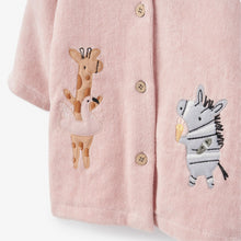 Girls | Pale Pink Seaside Safari Terry Beach Coverup | Pink