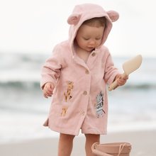 Girls | Pale Pink Seaside Safari Terry Beach Coverup | Pink