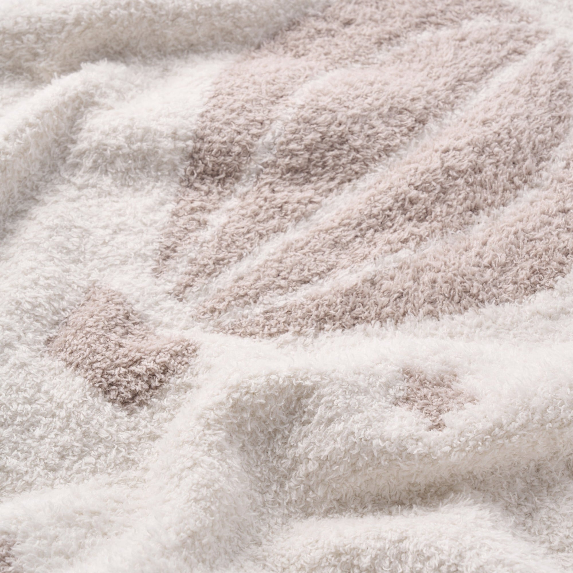 Unisex | Taupe Hot Air Balloon Feather Knit Baby Blanket | Taupe