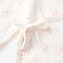 Girls | Folklore Floral Organic Cotton Pointelle Layette 3PC Set | White