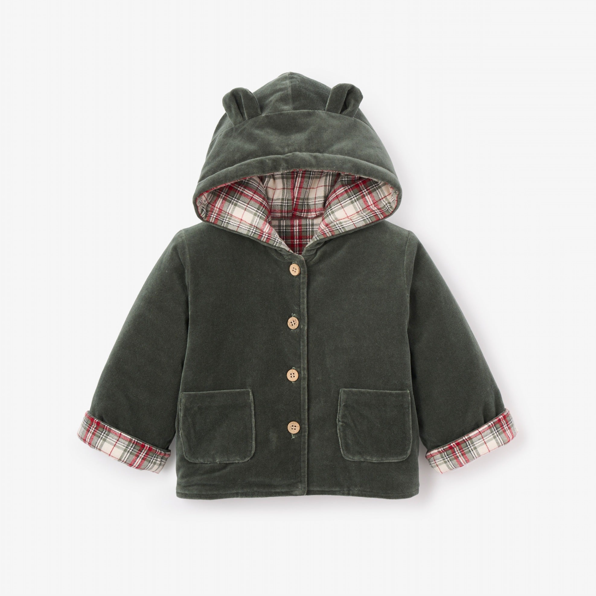 Unisex | Tartan Reversible Coat | Green