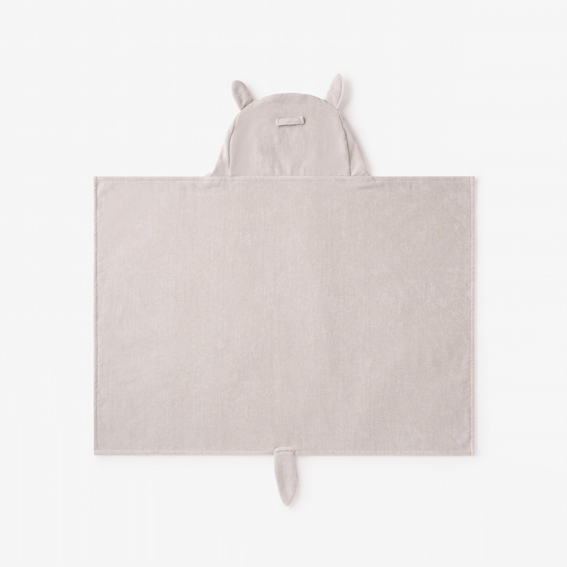 Unisex | Gray Wolf Hooded Baby Bath Wrap | Gray
