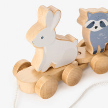 Unisex | Wooden Forest Animal Pull Toy | Multi