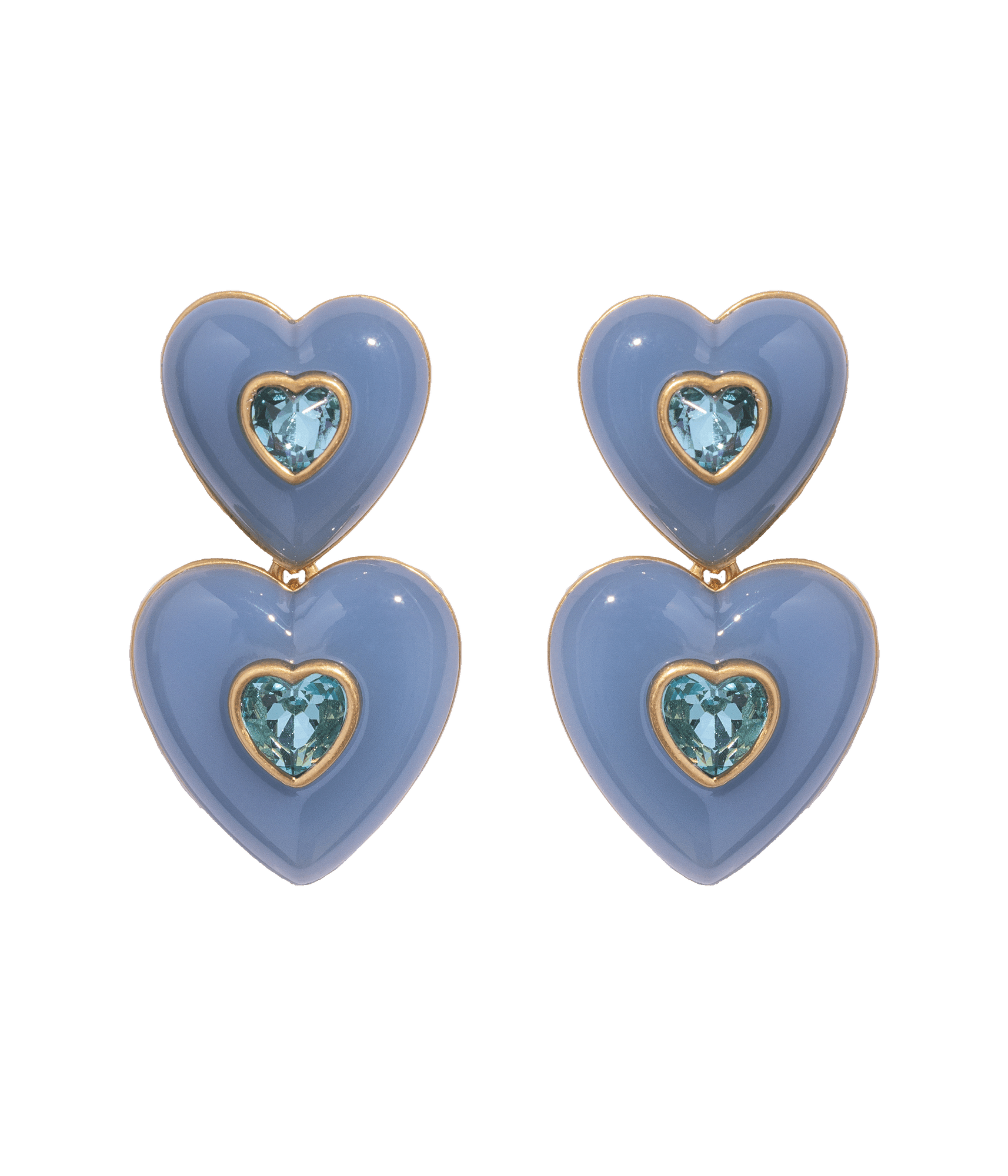 Elodie Heart Drop Earrings - Loren Hope