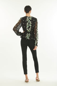 Emerson Blouse | Black Floral Alley