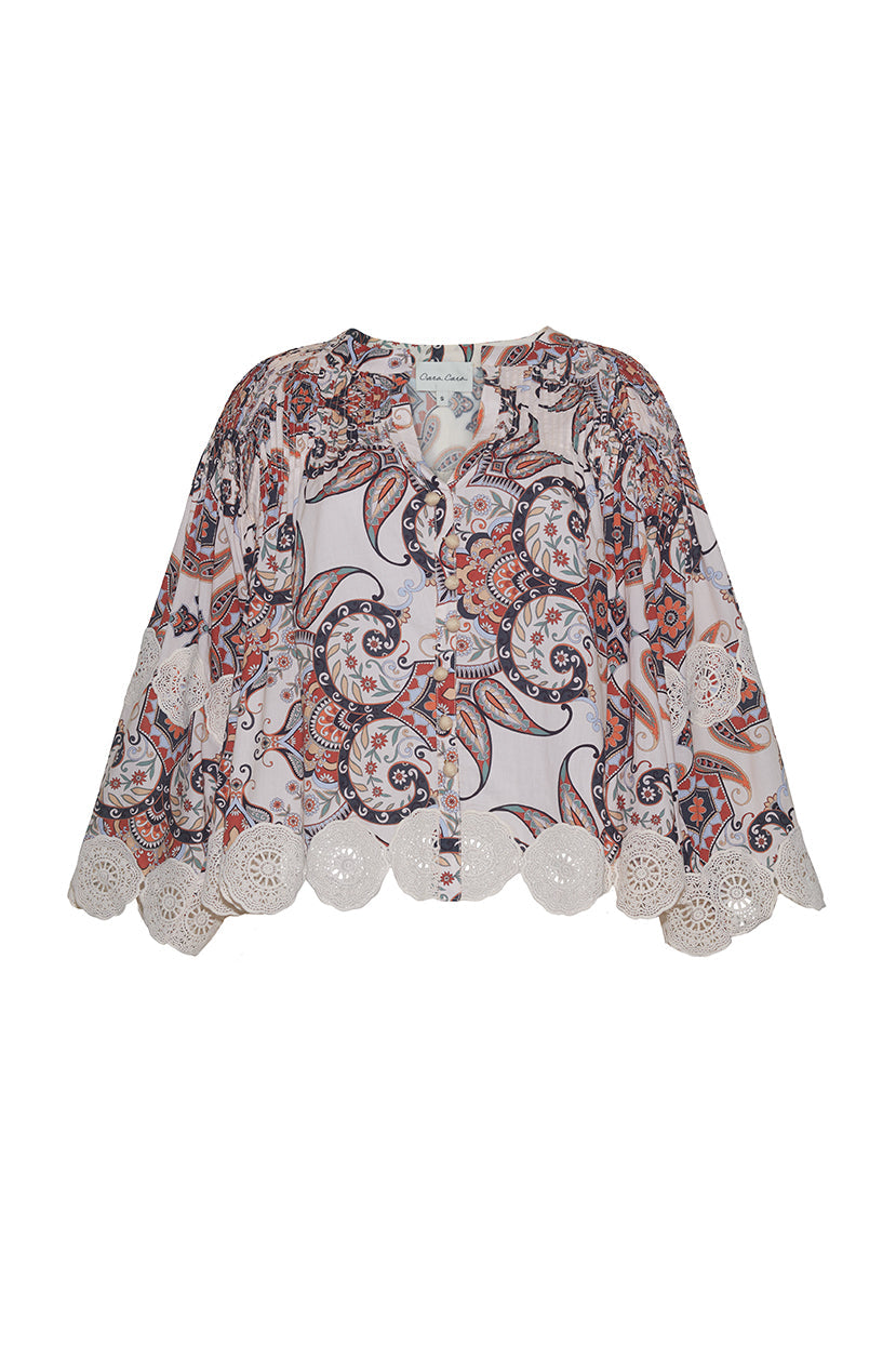 Emma Top | Turtledove Vintage Paisley