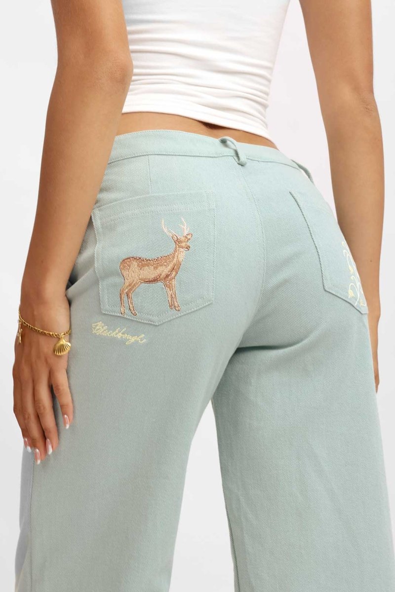 Women | Lauren Embroidered Pants | Enchantment