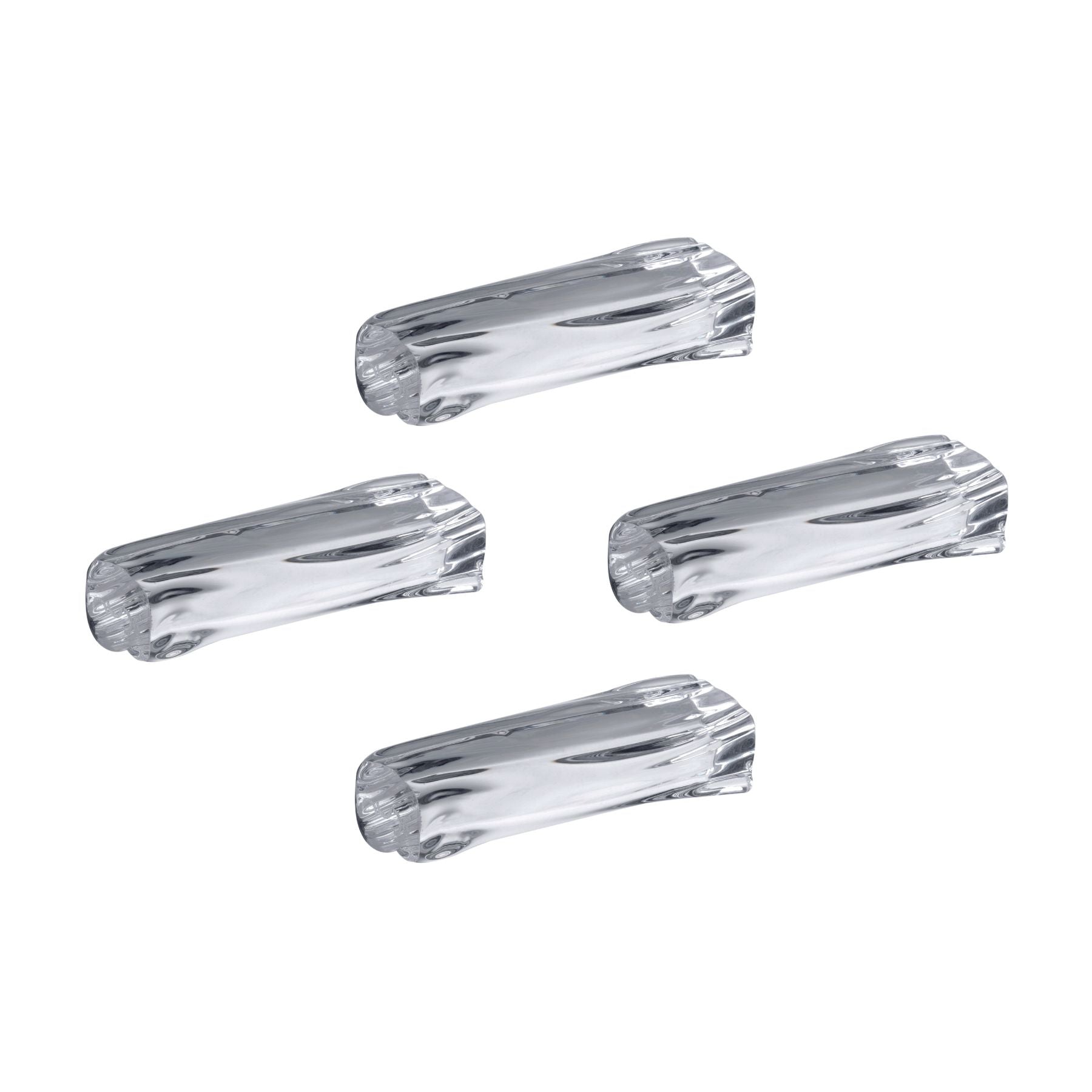 Eos Cutlery Rests | Clear Crystal | Set of 4
