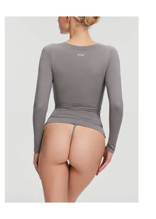 Essential String Thong | Cool Gray