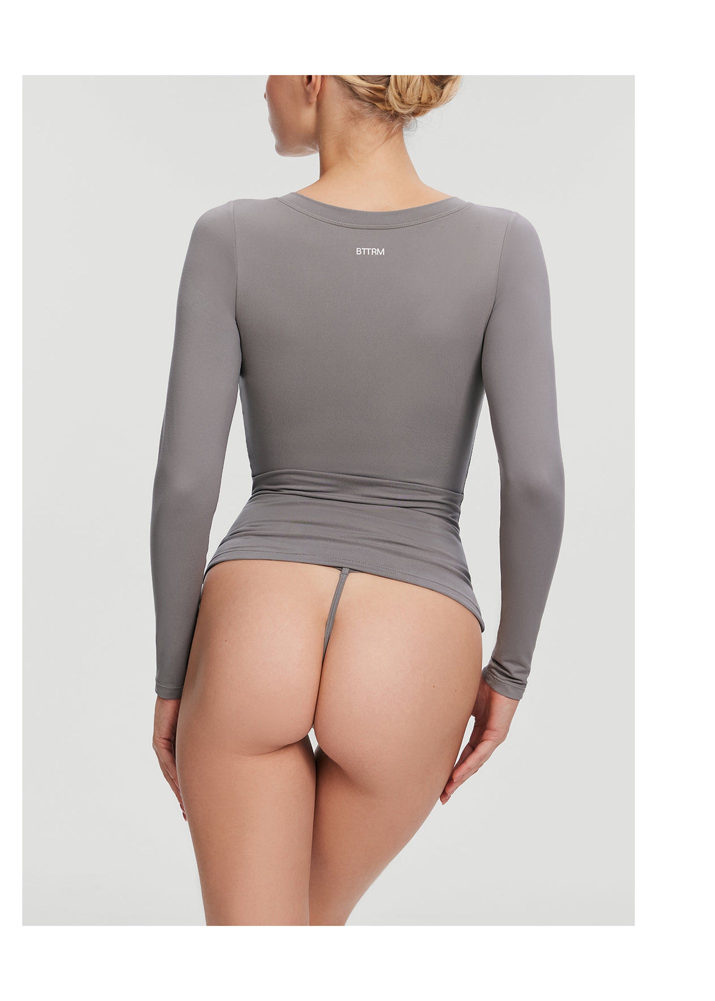 Essential String Thong | Cool Gray