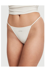 Essential String Thong | White