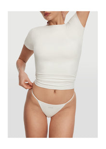 Essential String Thong | White