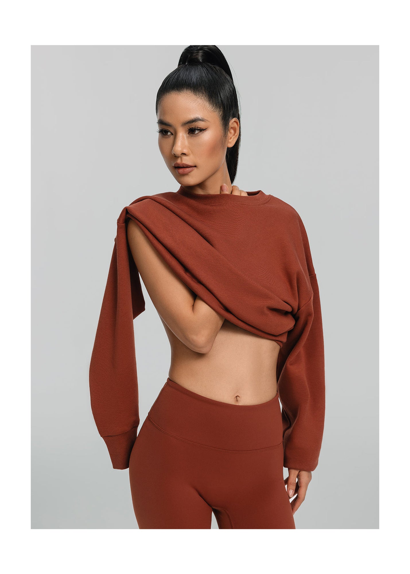 Everyday Active Sweatshirt | Rust Brown