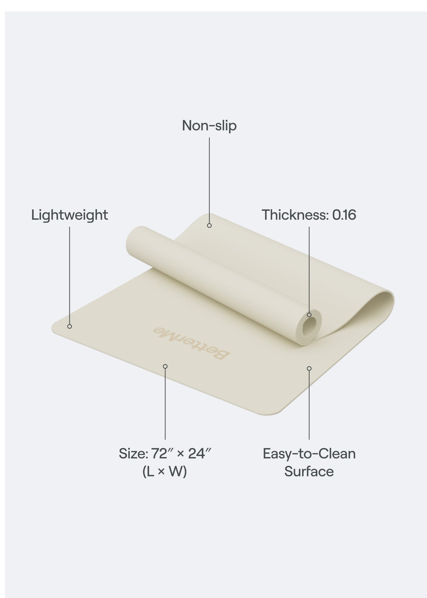Everyday Exercise Mat | Ivory