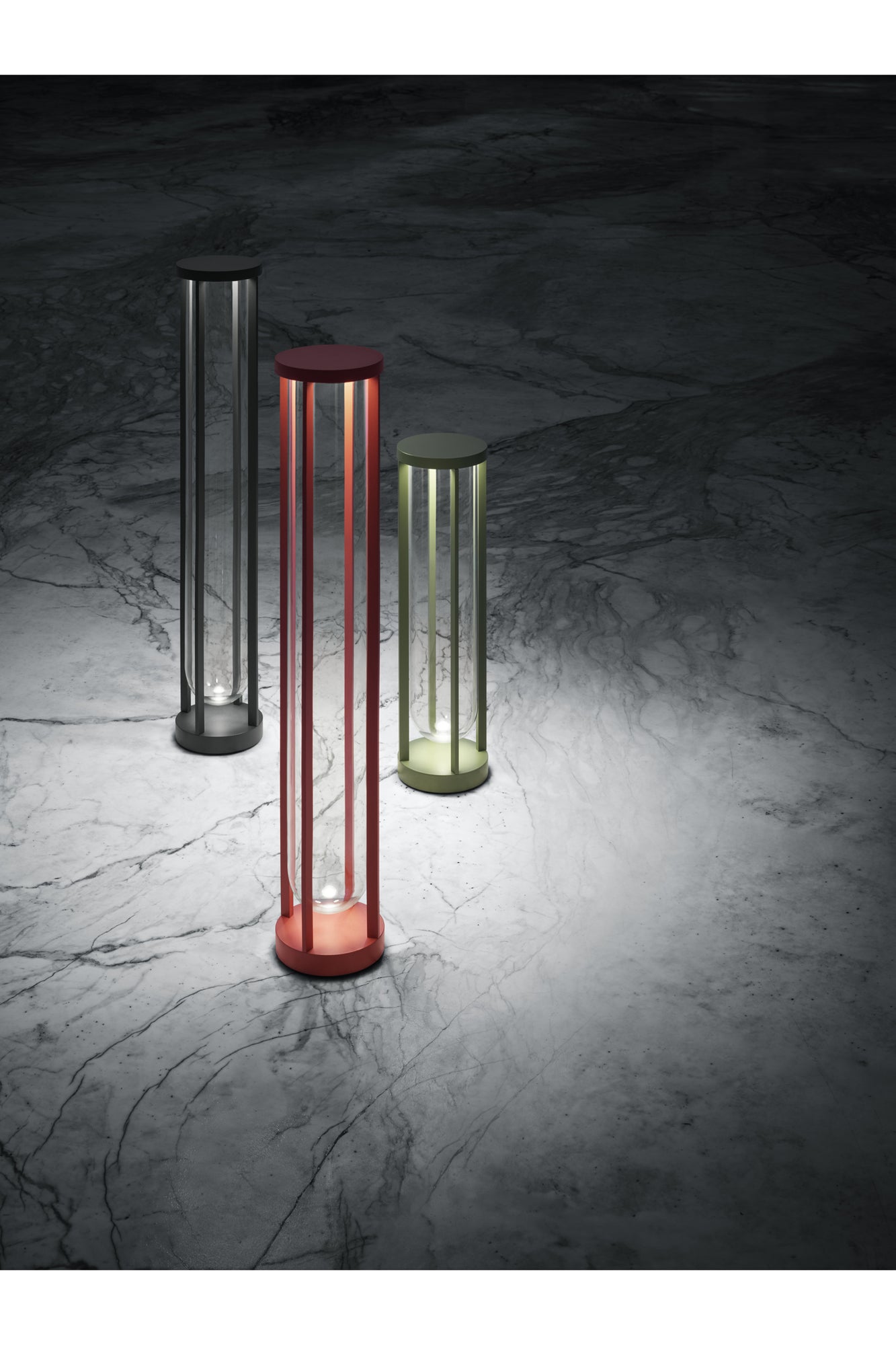 In Vitro Outdoor Bollard 2 H23.6" 3000K 1-10V | Terracotta