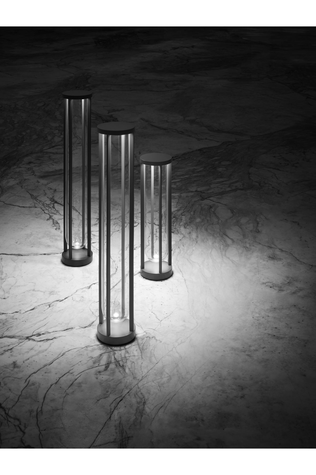In Vitro Outdoor Bollard 3 H35.4" 3000K 1-10V | Anthracite