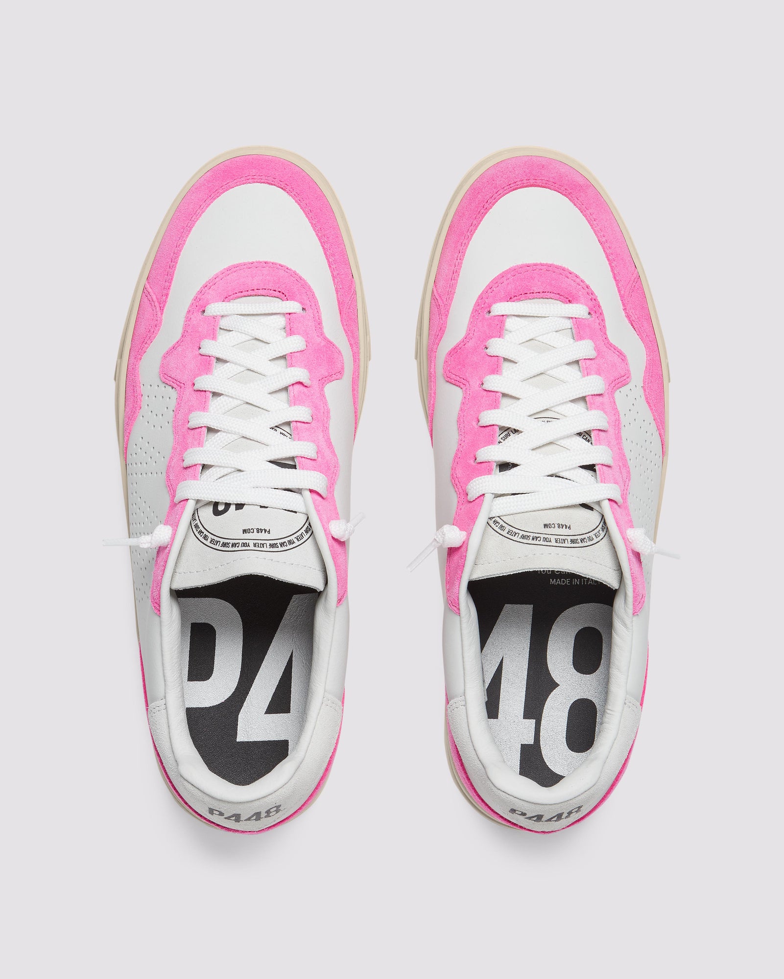 Unisex | Bali Fluo Pink Sneaker | White