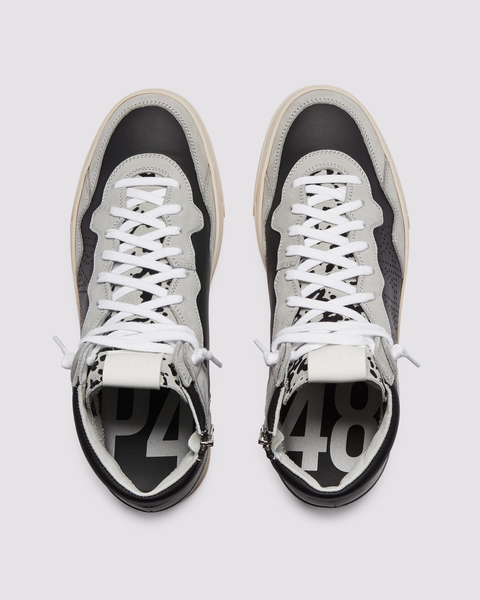 Women | BaliHi Grey Spotted Sneaker | Black
