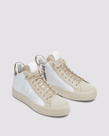 Women | Thea Mid Champagne Sneaker | White