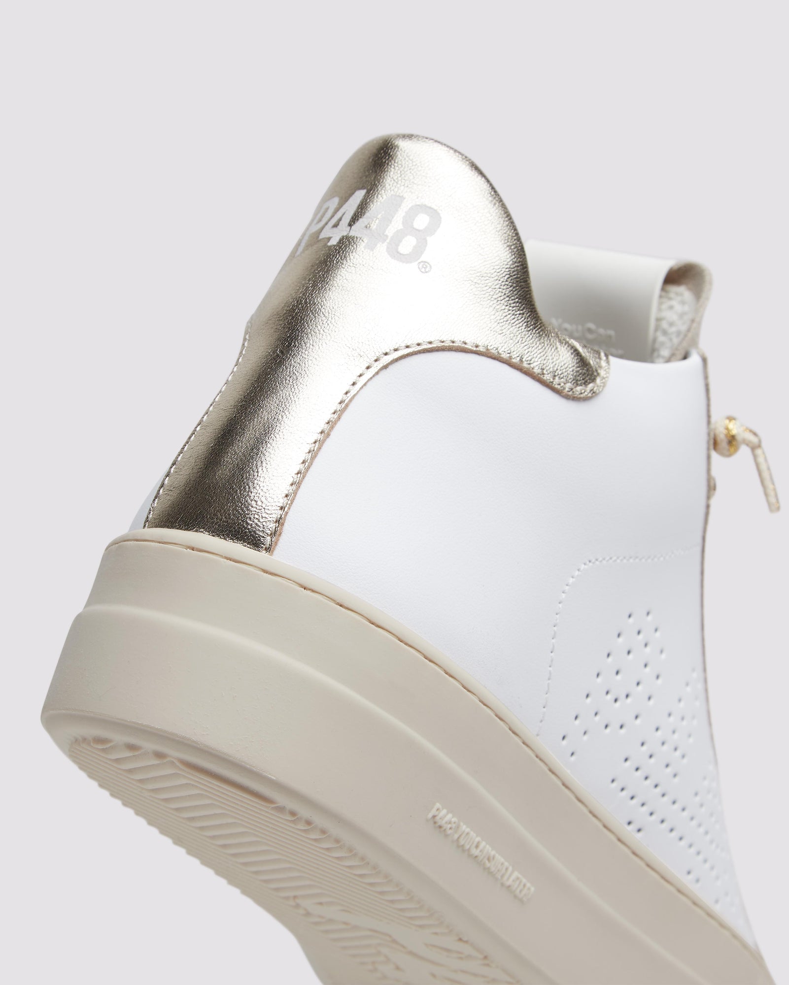 Women | Thea Mid Champagne Sneaker | White