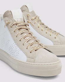 Women | Thea Mid Champagne Sneaker | White