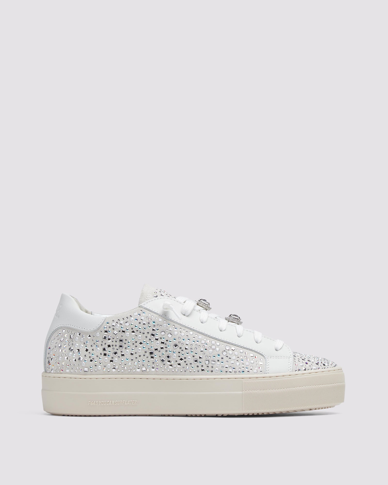 Women | Thea Multi Strass Sneaker | White