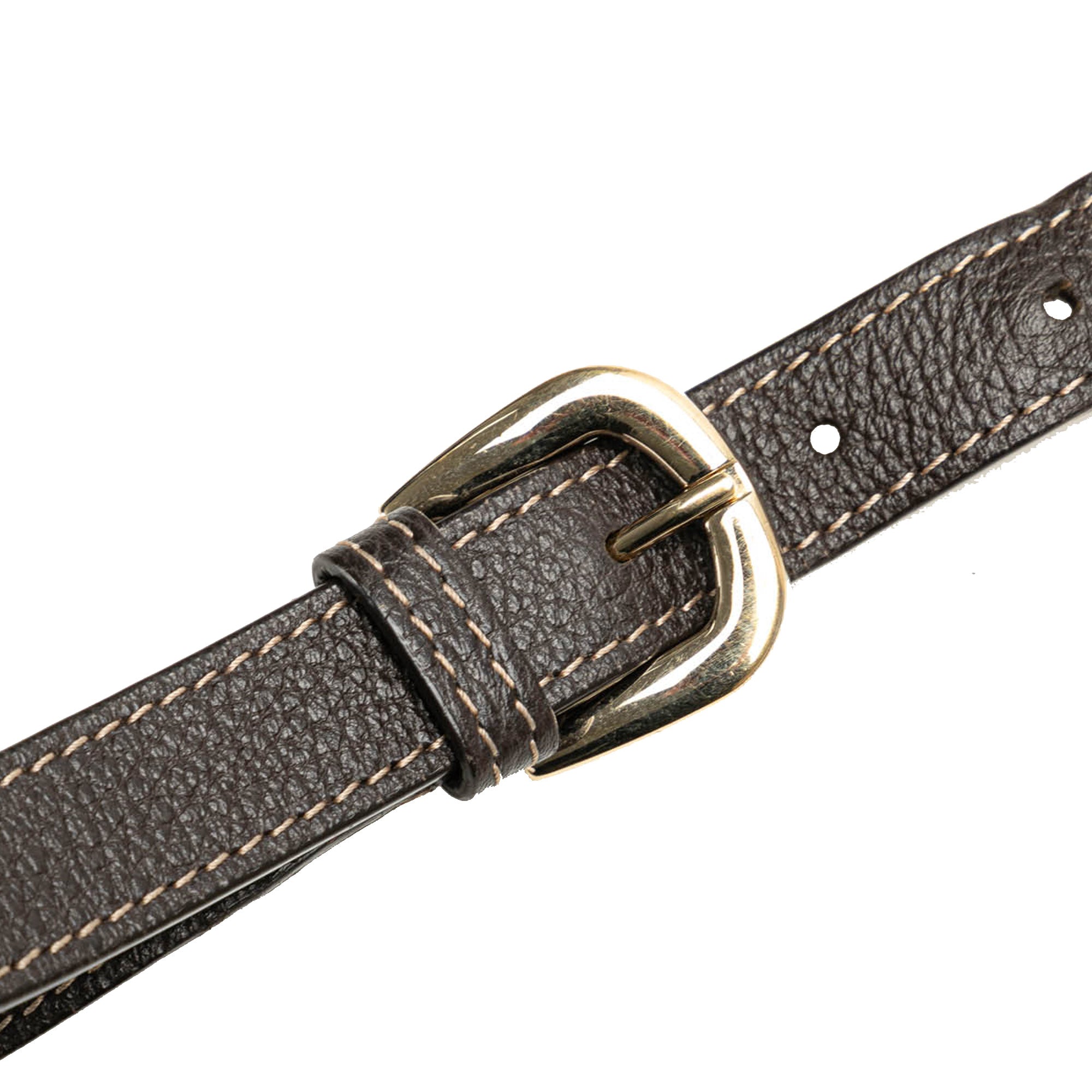 Gucci | Pre-Owned GG Crystal Abbey D Ring Crossbody | Brown