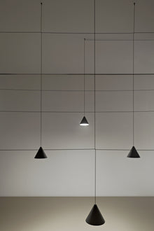 String Light Cone Suspension 22m Element | Black