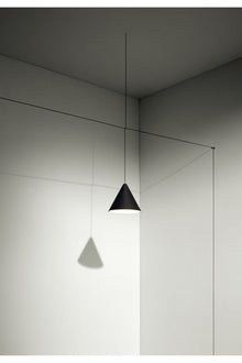 String Light Cone Suspension 22m | Blue