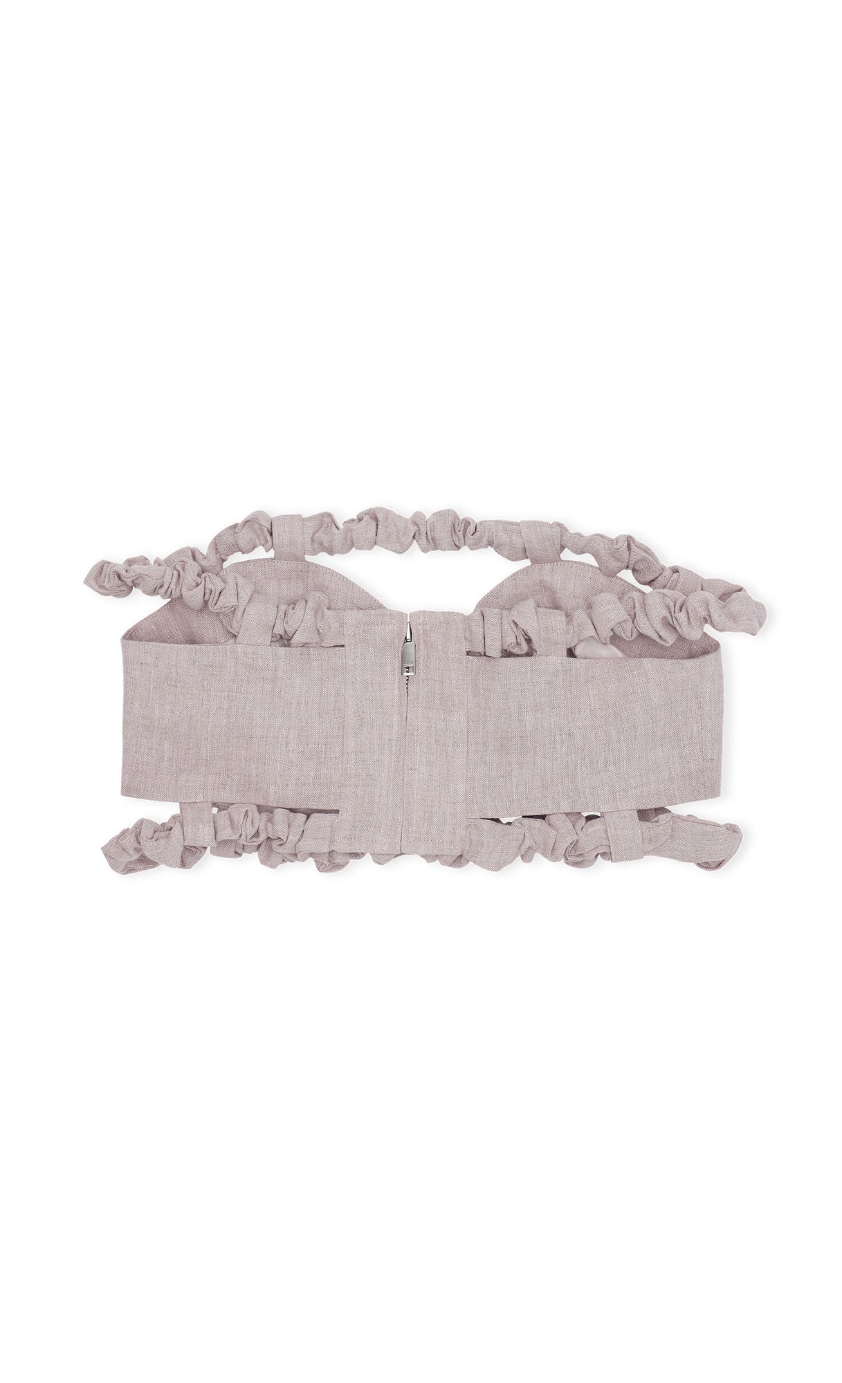 Strapless Crop Top | Light Lilac