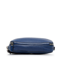 Prada | Pre-Owned Vitello Daino Clutch Bag | Blue