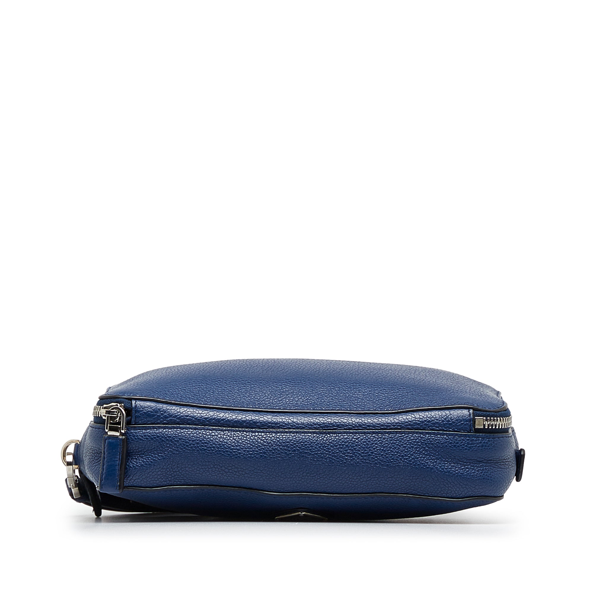 Prada | Pre-Owned Vitello Daino Clutch Bag | Blue