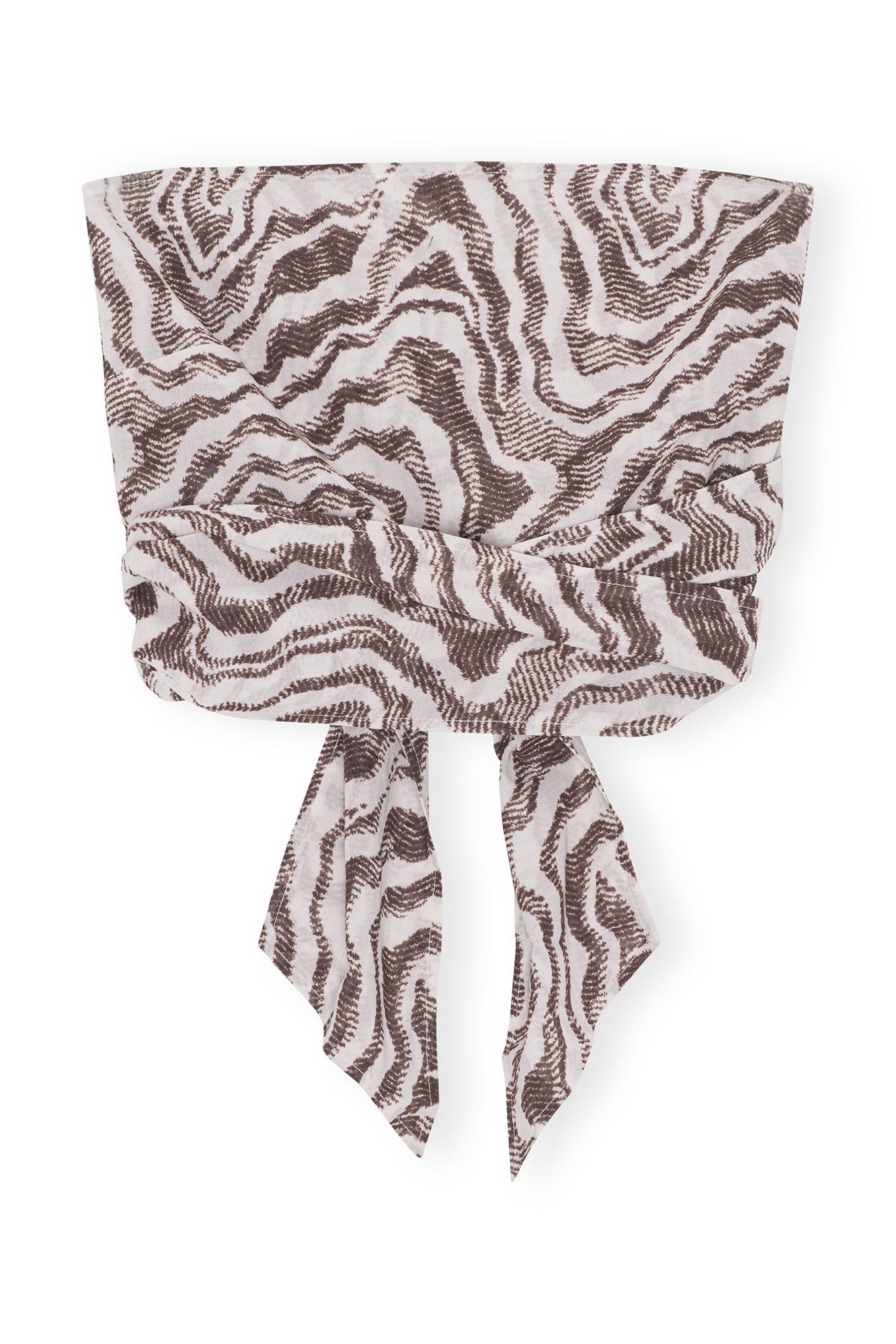 Printed Wrap Top | Egret