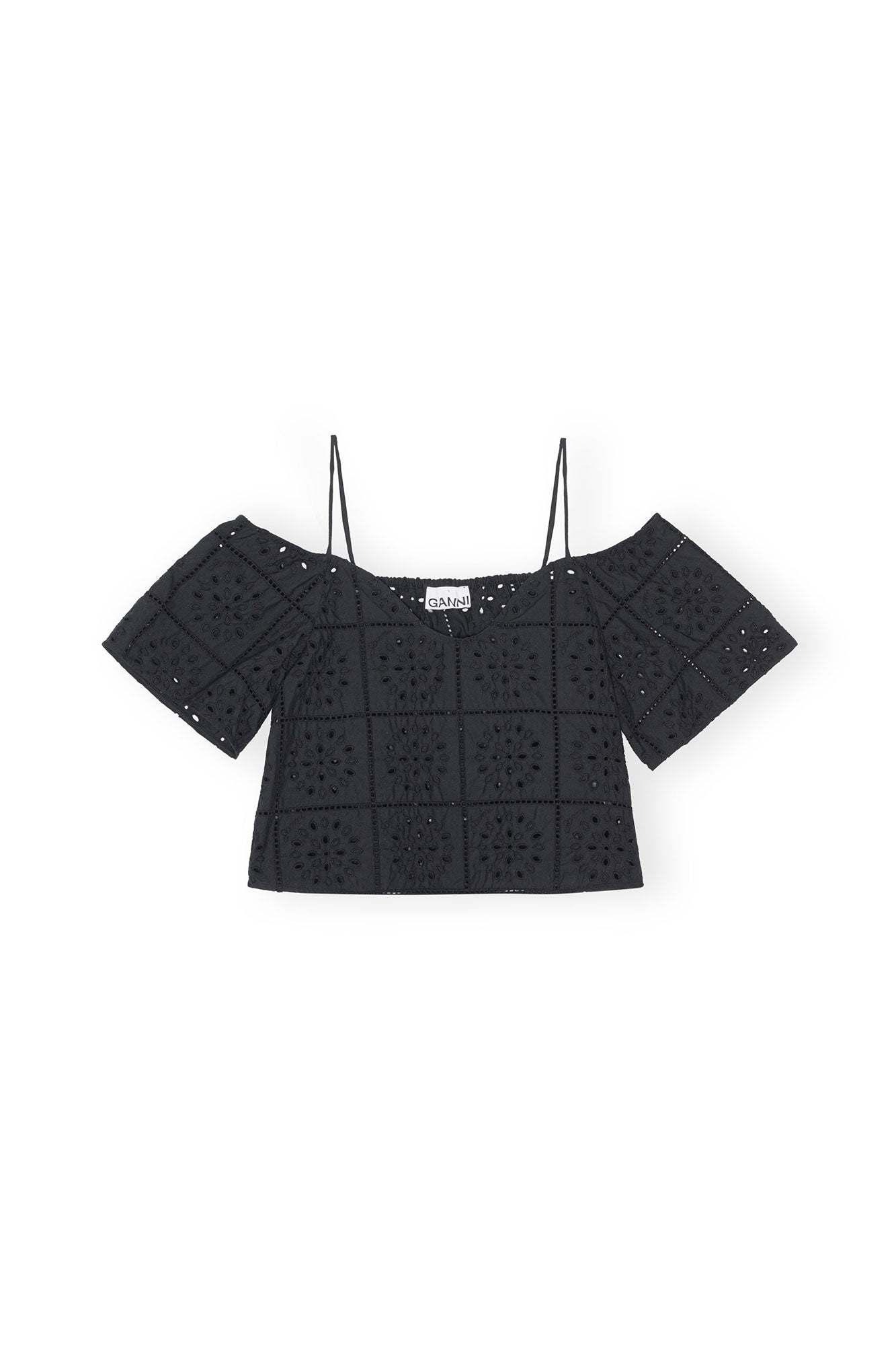 Broderie Anglaise Top | Black