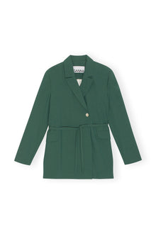 Drapey Melange Blazer | Trekking Green