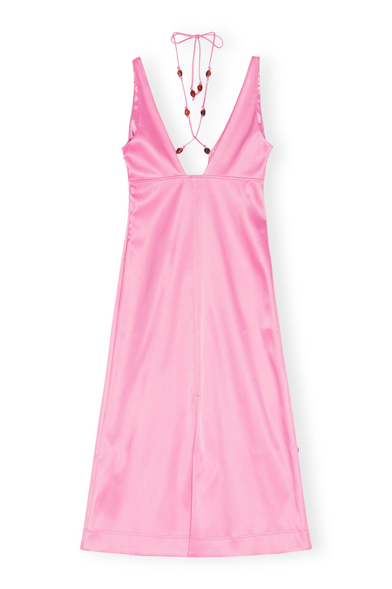 Double Satin Halter-Neck Dress | Wild Orchid