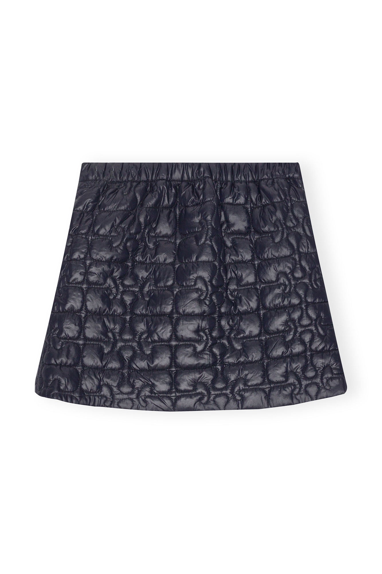 Shiny Quilt Mini Skirt | Sky Captain