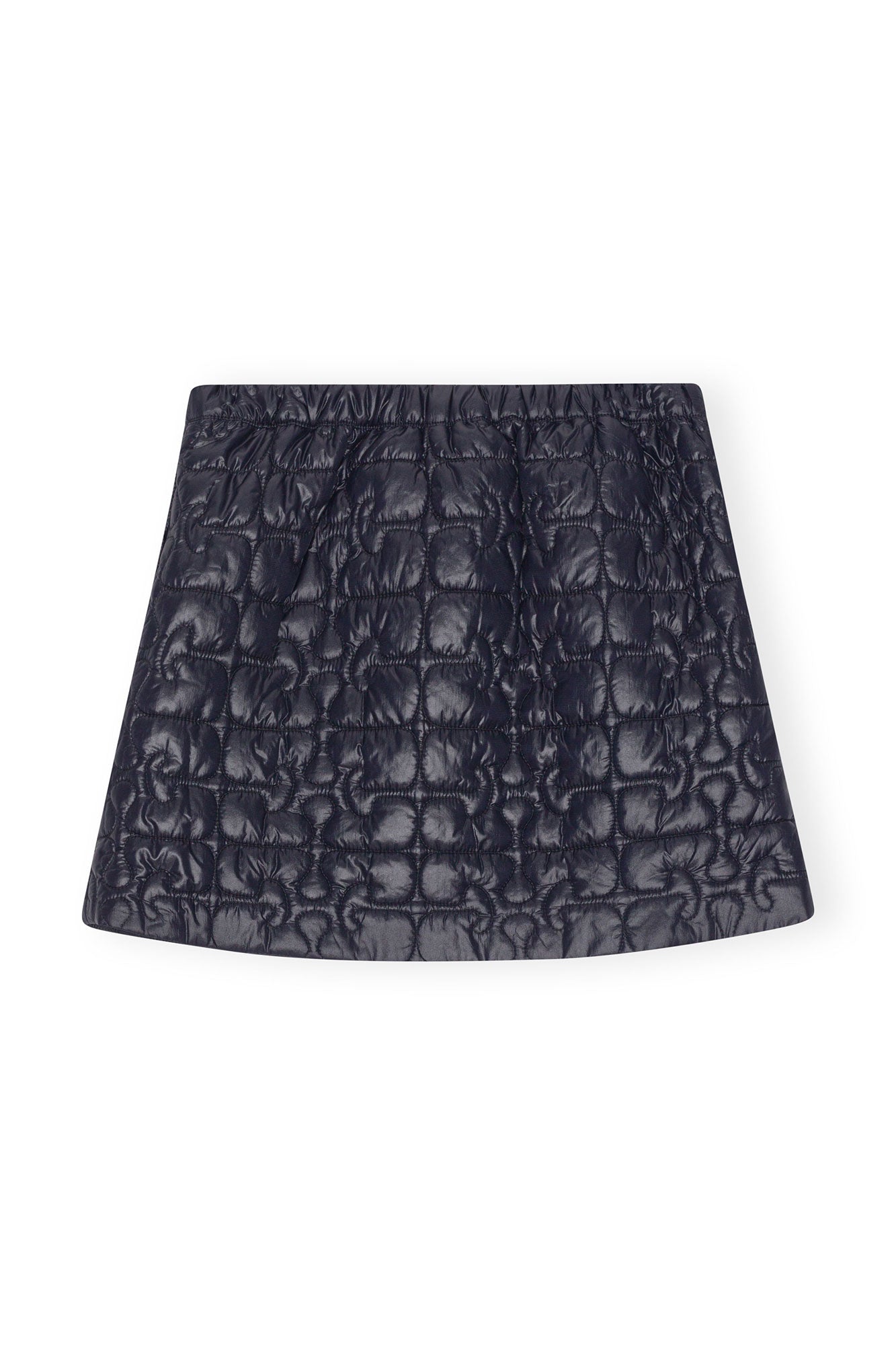 Shiny Quilt Mini Skirt | Sky Captain