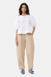 Elasticated Curve Trousers | Safari