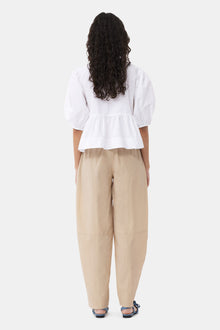 Elasticated Curve Trousers | Safari