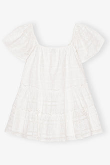 Light Broderie Anglaise Layer Dress | Egret