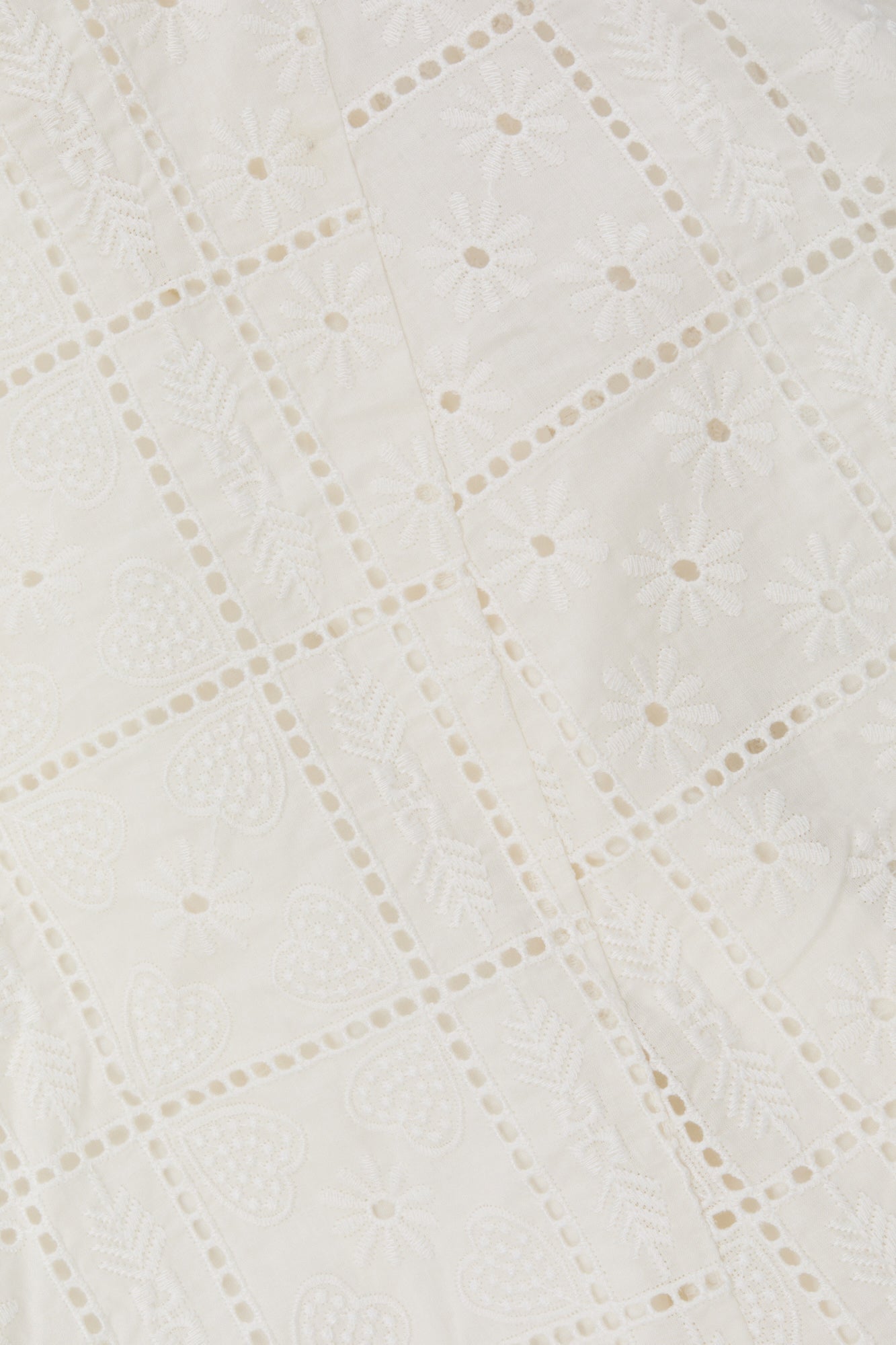 Light Broderie Anglaise Layer Dress | Egret